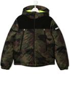 Moncler Kids Teen Padded Camouflage Jacket - Green