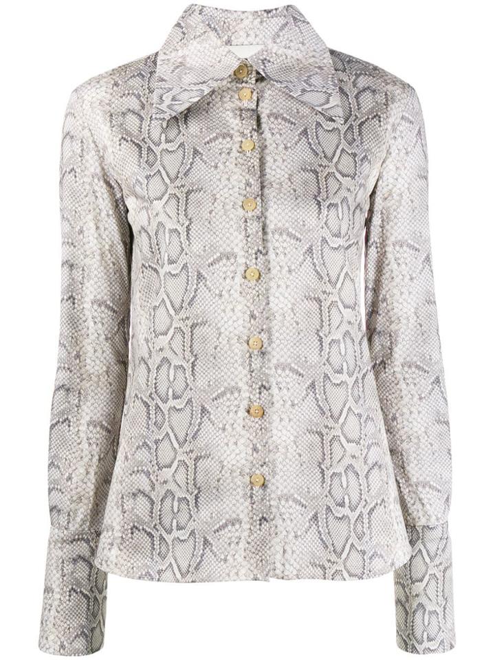 A.w.a.k.e. Mode Python Print Shirt - Neutrals