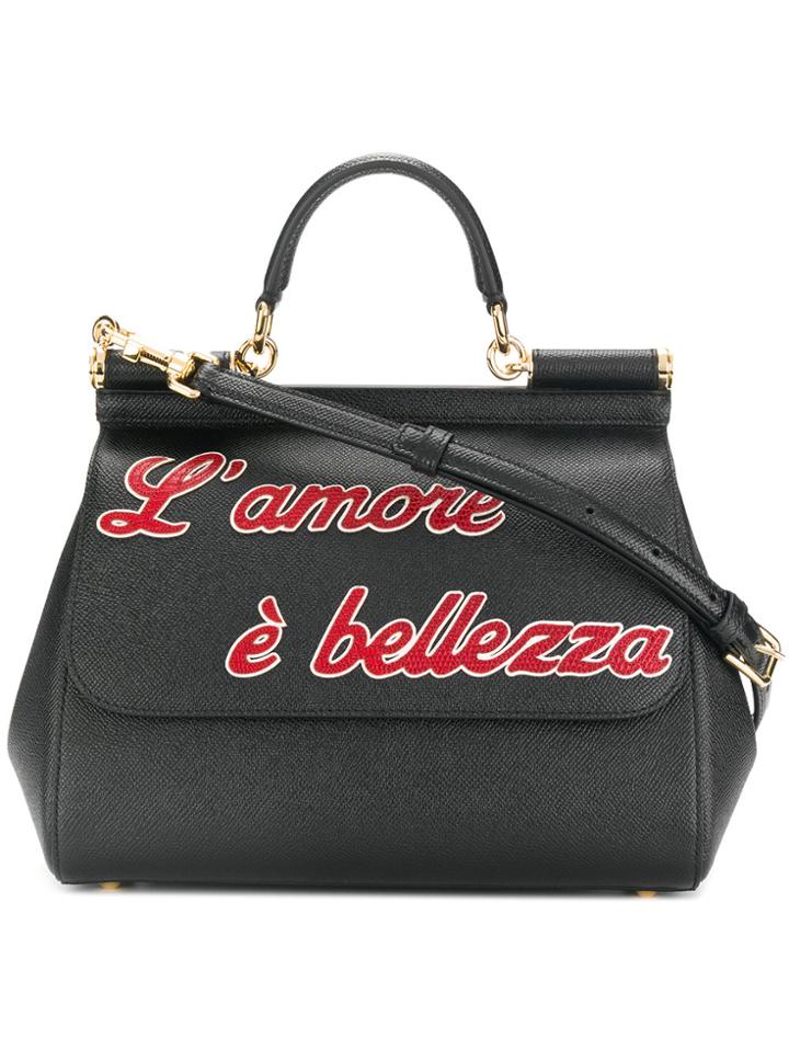 Dolce & Gabbana Sicily Tote Bag - Black