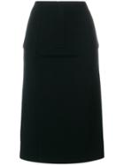 Mcq Alexander Mcqueen Corset Pencil Skirt - Black