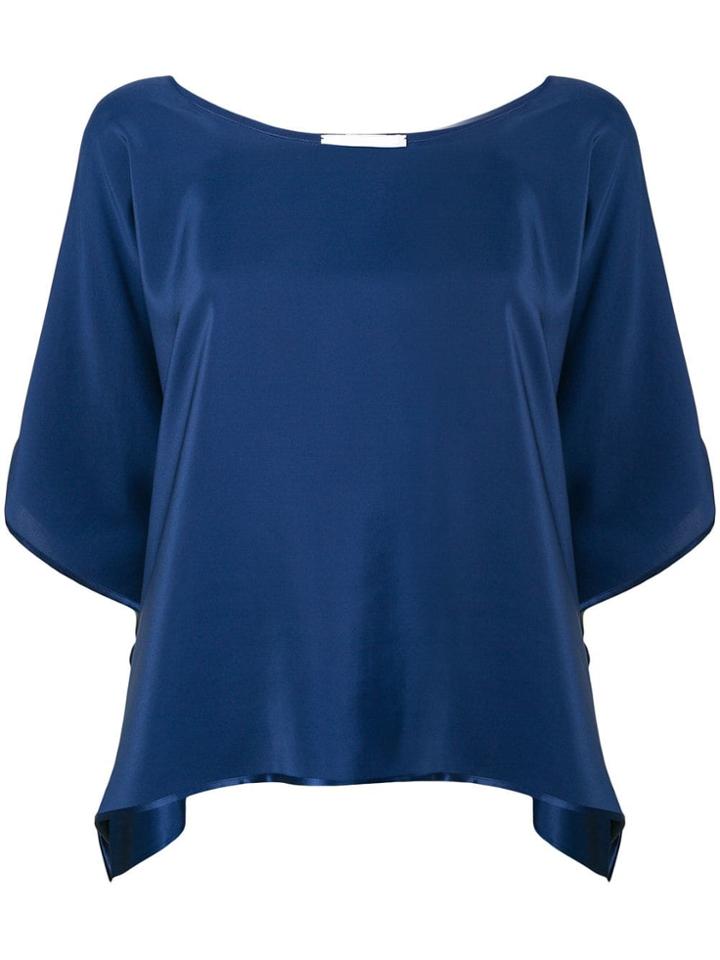 Jean Paul Knott Loose Fit Blouse - Blue