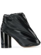 Mm6 Maison Margiela Covered Patent-leather Boots - Black