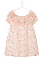 Chloé Kids Floral Print Dress - Pink & Purple