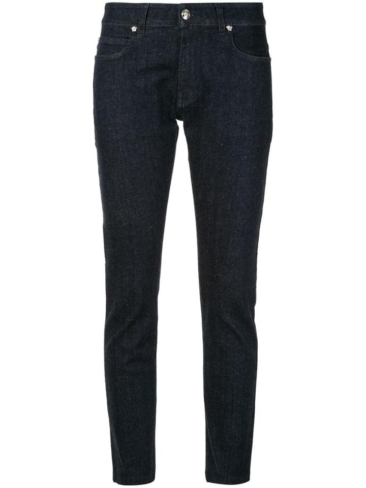 Versace Pre-owned Medusa Logo Pants - Blue