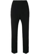 Liu Jo Cropped Cigarette Trousers - Black