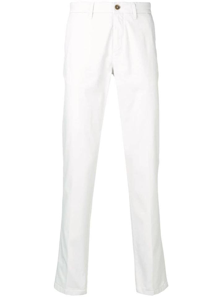 Corneliani Straight Leg Chinos - White