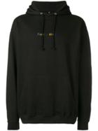 F.a.m.t. Slogan Hooded Sweatshirt - Black