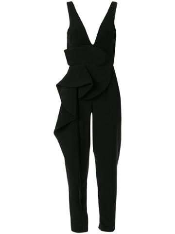 Azzi & Osta Sleeveless Ruffle Jumpsuit - Black