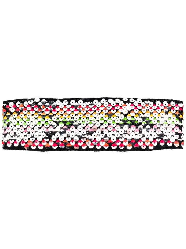Missoni Mare Embroidered Hairband - Black