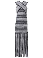 Christian Siriano Crisscross Strap Dress, Women's, Size: 4, Black, Polyester/viscose