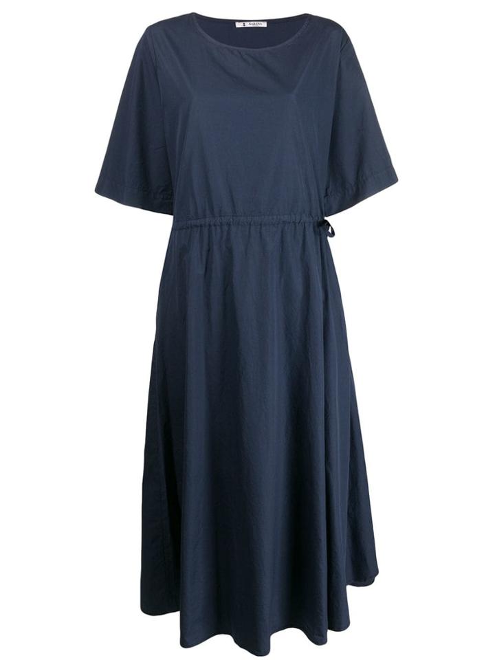 Barena Short-sleeve Flared Dress - Black