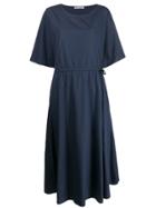 Barena Short-sleeve Flared Dress - Black
