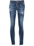 Dsquared2 Skinny Jeans, Women's, Size: 38, Blue, Cotton/spandex/elastane