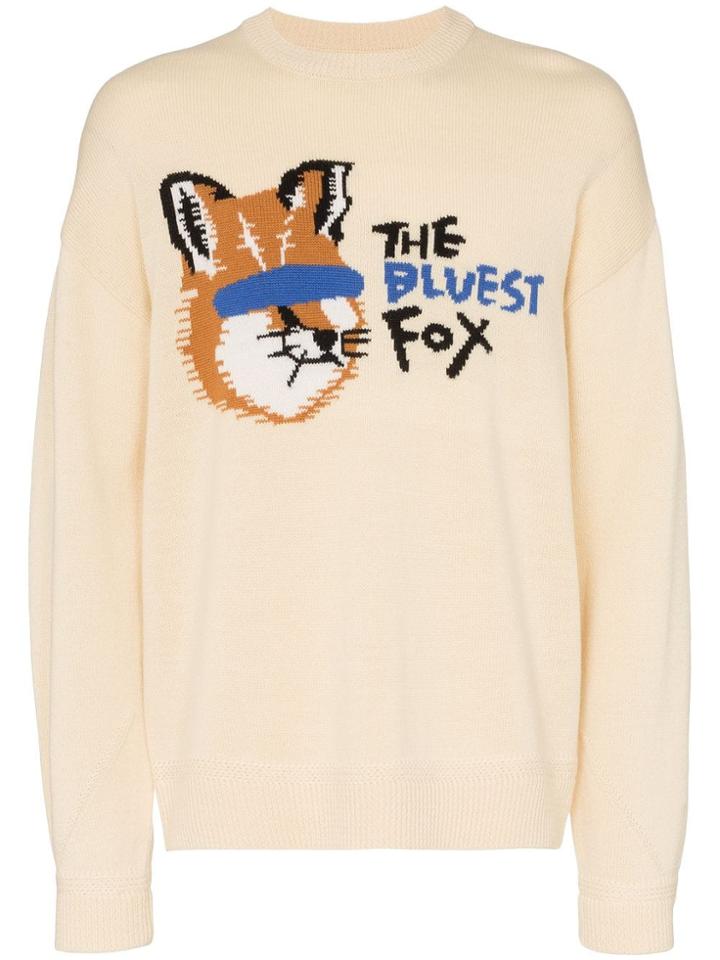 Maison Kitsuné Bluest Fox Jumper - Neutrals