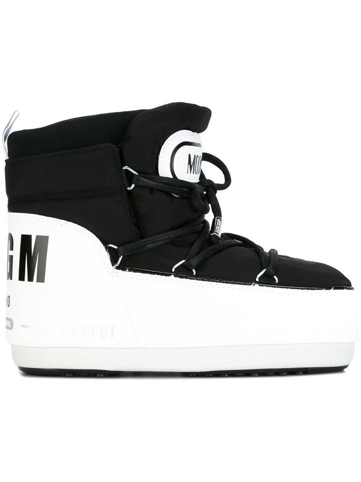 Msgm Rear Logo Snow Boots