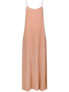 Fine Edge Long Slip Dress - Nude & Neutrals