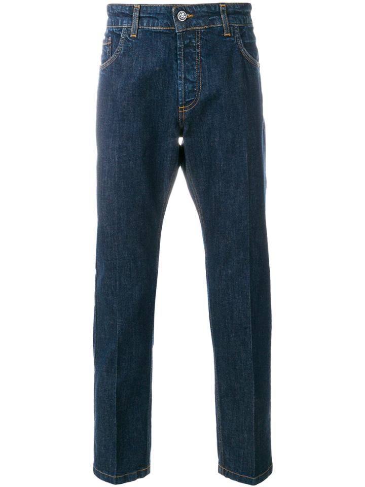 Entre Amis Cropped Jeans - Blue