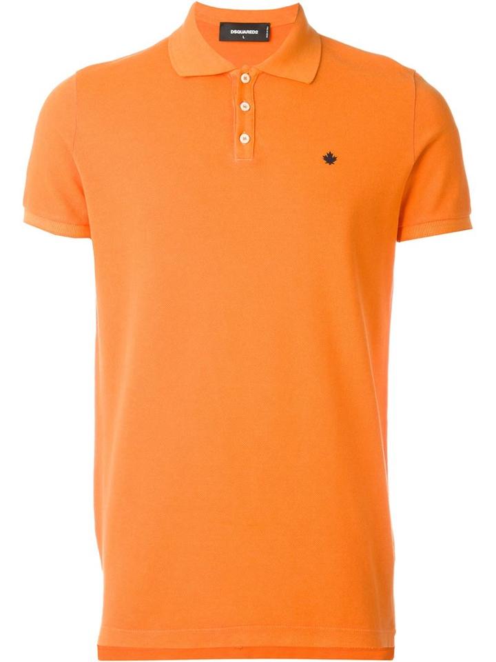 Dsquared2 Classic Polo Shirt, Men's, Size: Xxxl, Yellow/orange, Cotton