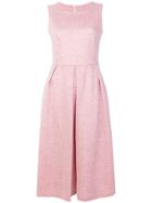 Harris Wharf London Fit-and-flare Dress - Pink & Purple