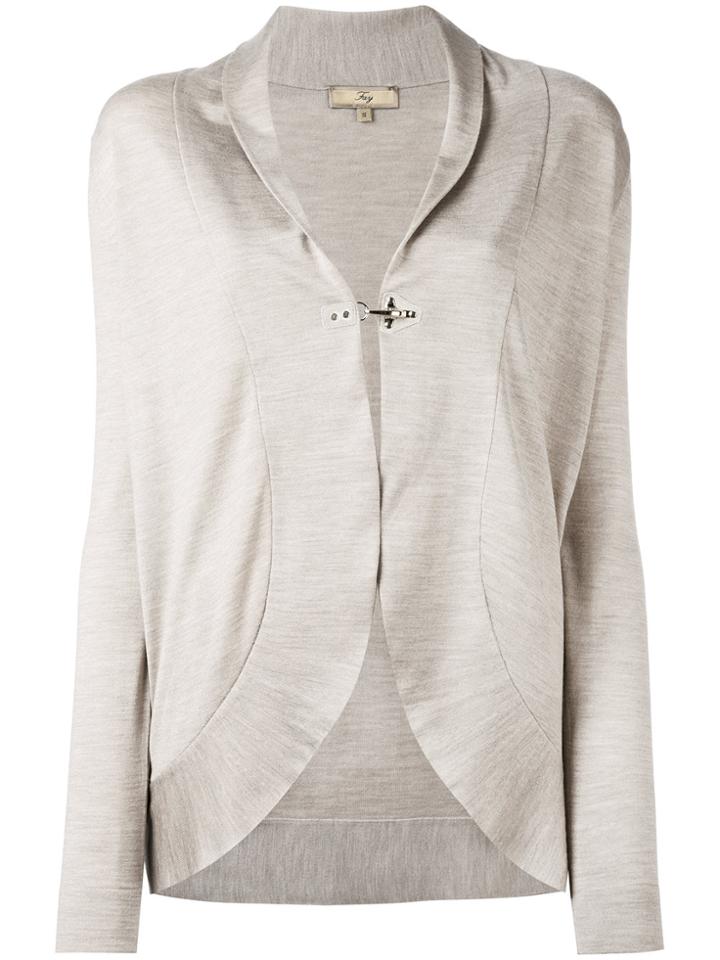 Fay Hook Fastening Cardigan - Nude & Neutrals