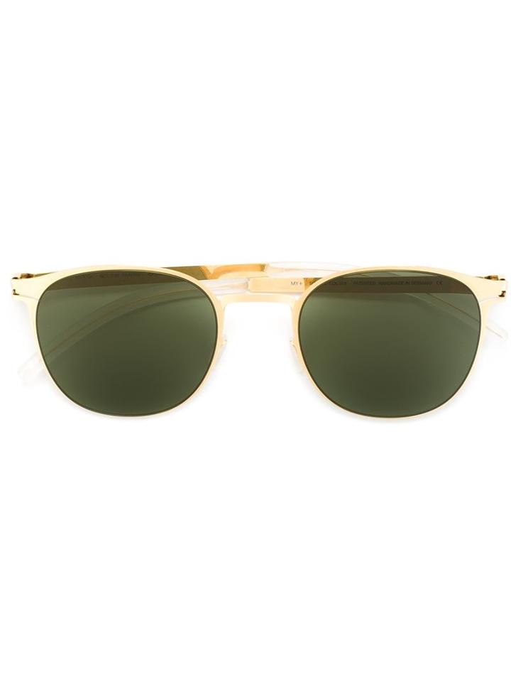 Mykita - 'timothy' Polarized Sunglasses - Unisex - Stainless Steel - One Size, Grey, Stainless Steel