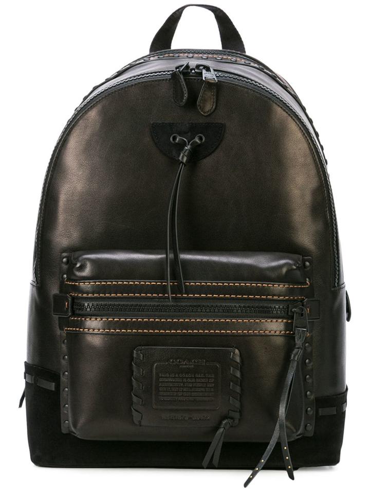 Coach Coach 36472 Mw/bk Leather/fur/exotic Skins->leather - Black