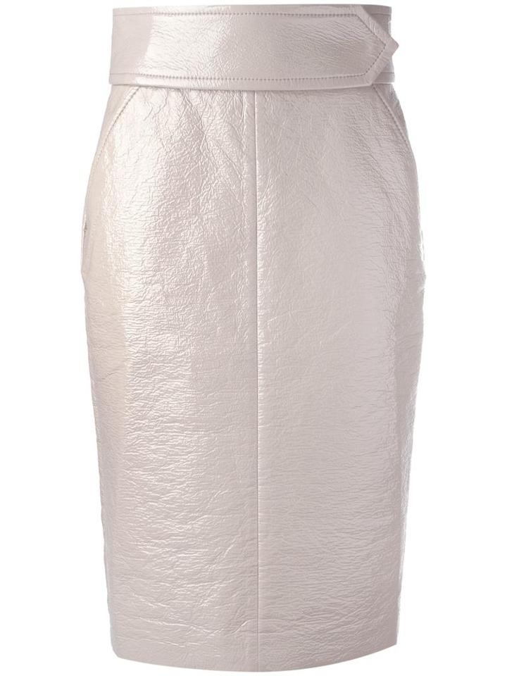 Dorothee Schumacher 'glossy Seduction' Skirt, Women's, Size: 3, Nude/neutrals, Acetate/viscose/cotton/polyurethane