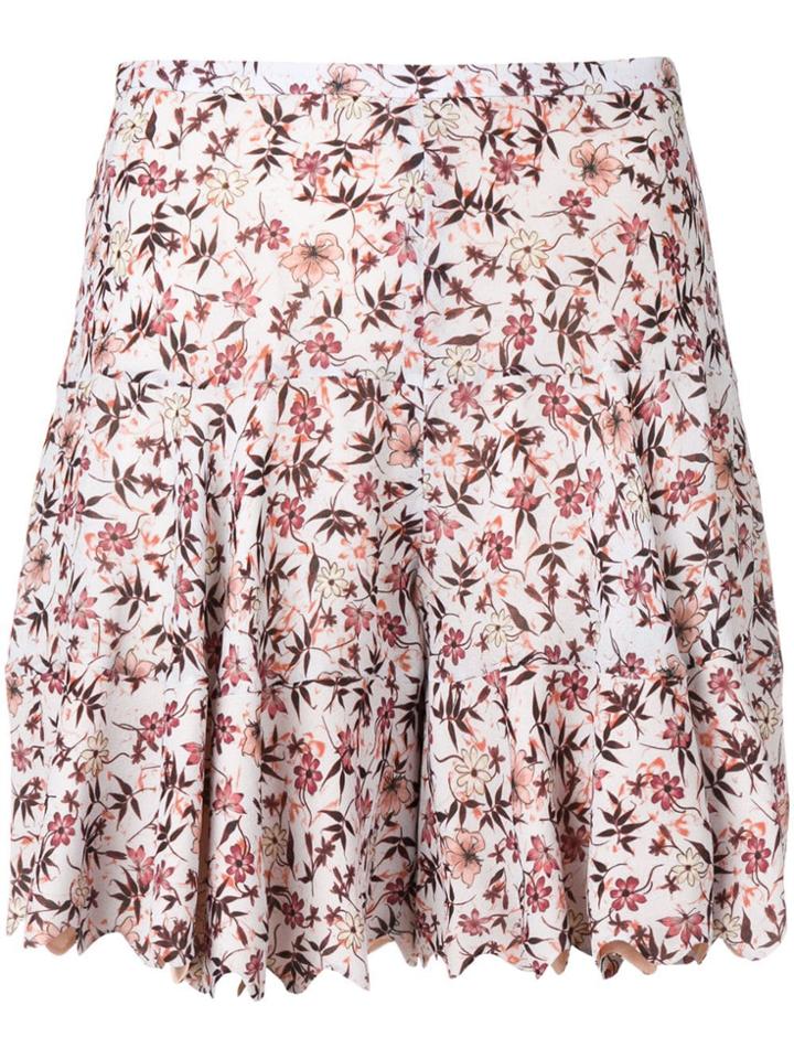 Chloé Floral Print Shorts - Grey