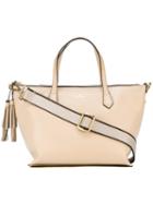 Hogan - Tassel Tote Bag - Women - Leather - One Size, Nude/neutrals, Leather