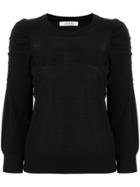 Dorothee Schumacher Ruffle Sleeve Sweater - Black