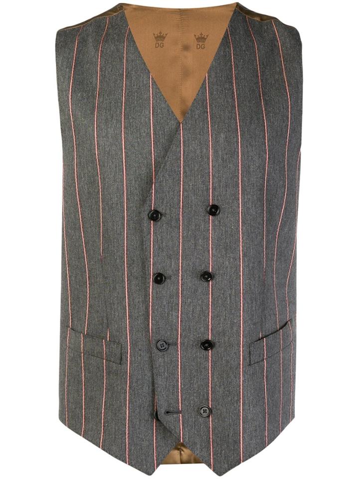 Dolce & Gabbana Zip Embellished Jacket - Grey