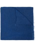 Faliero Sarti Fine Knit Scarf - Blue