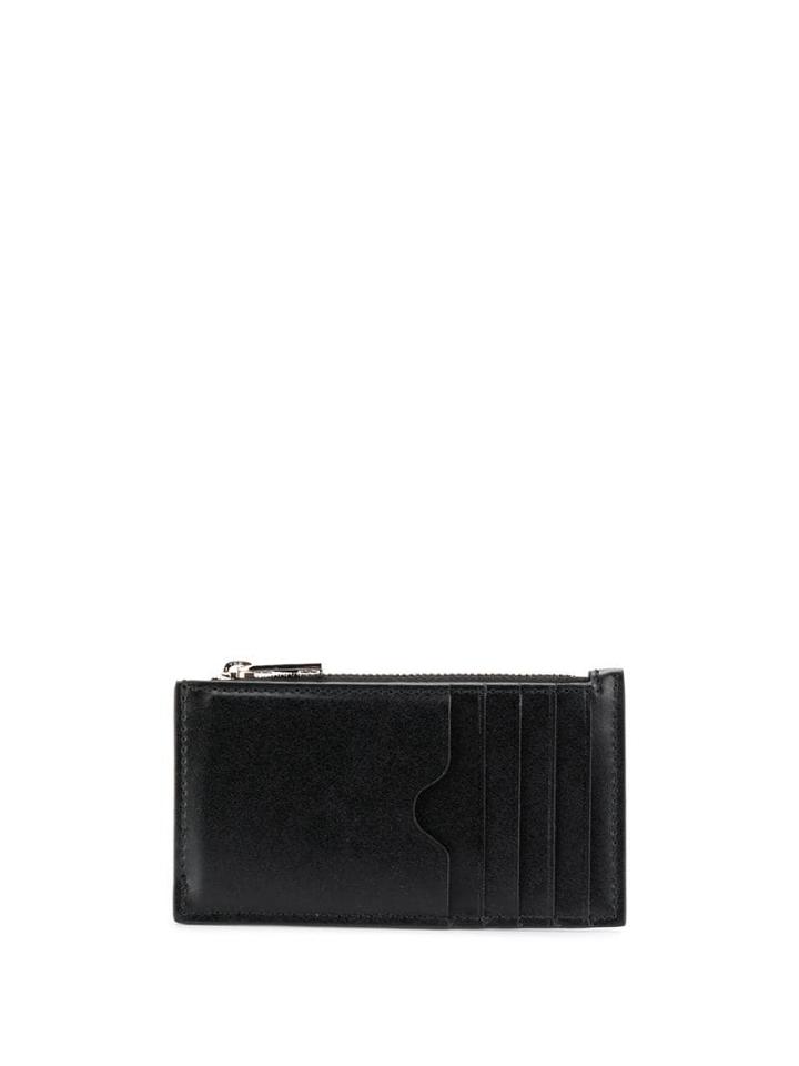 Alexander Mcqueen Studded Flame Cardholder - Black
