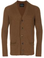Roberto Collina V-neck Cardigan - Brown