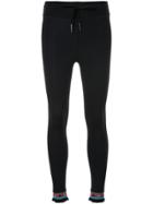 The Upside Embroidered Cuff Leggings - Black