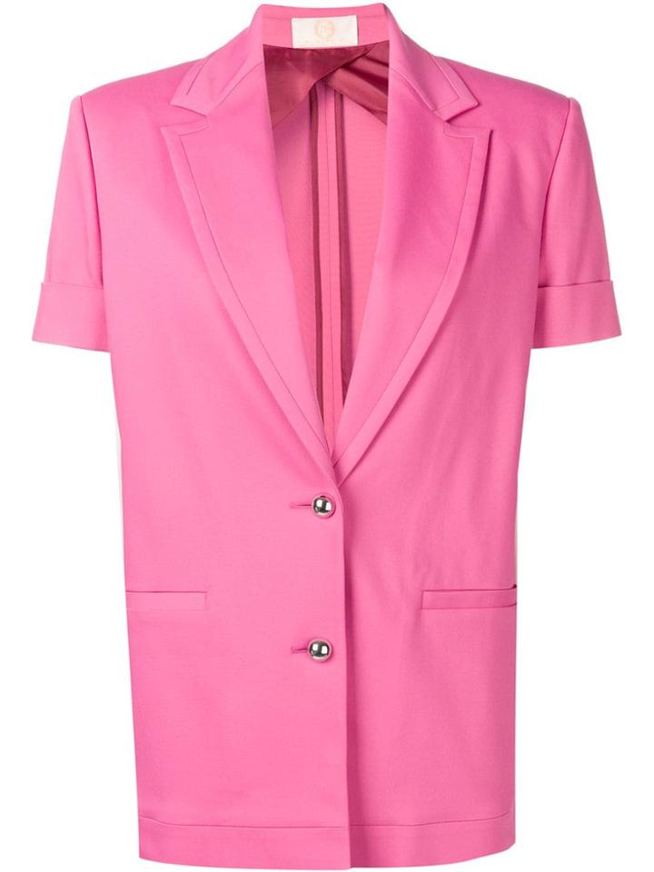 Sara Battaglia Short-sleeved Jacket - Pink