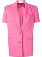 Sara Battaglia Short-sleeved Jacket - Pink
