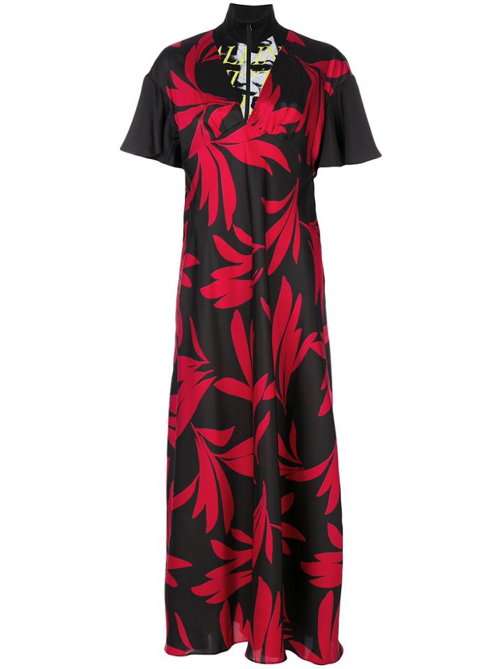 Mcq Alexander Mcqueen Floral Print Dress - Black