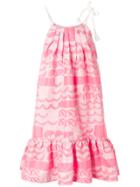 Tsumori Chisato Printed Balloon Dress - Pink & Purple