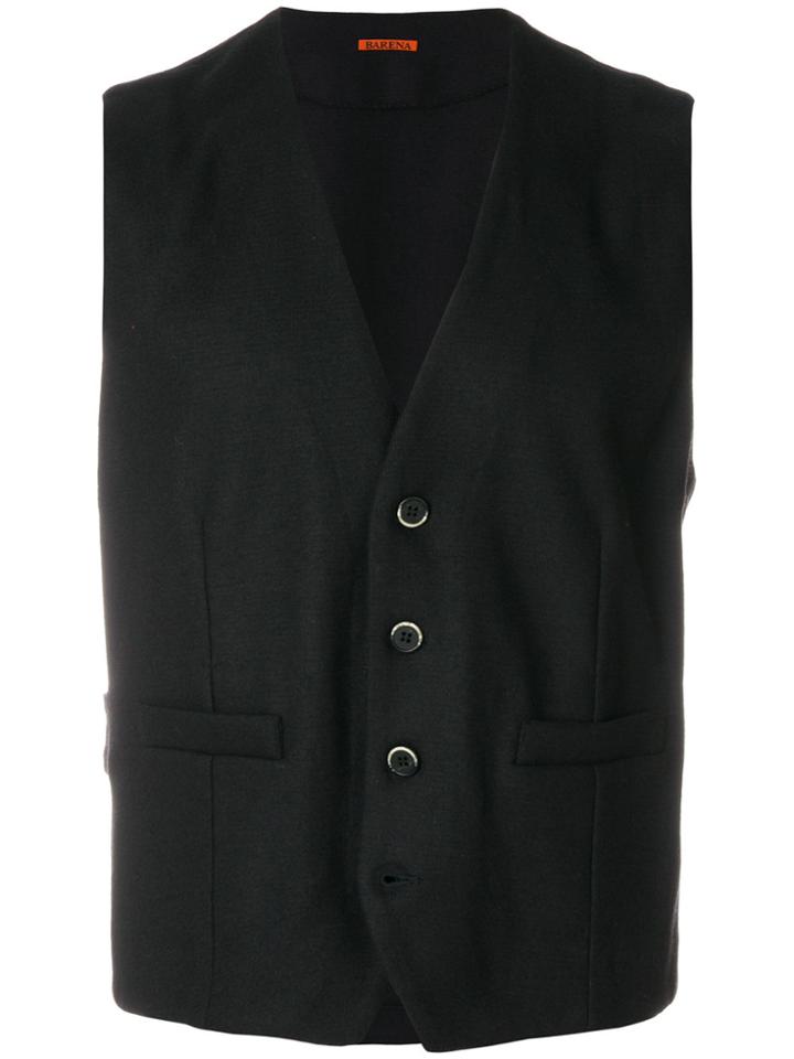Barena Button Detail Waistcoat - Blue