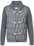 Moncler Gamme Bleu Quilted Toggle Cardigan - Grey