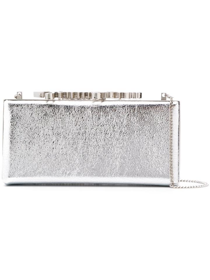 Jimmy Choo Celeste/s Ckj Clutch - Metallic