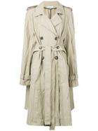 Jw Anderson Crinkled Trenchcoat - Nude & Neutrals