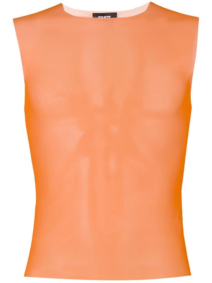 Dust Fitted Tank Top - Orange