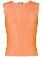 Dust Fitted Tank Top - Orange