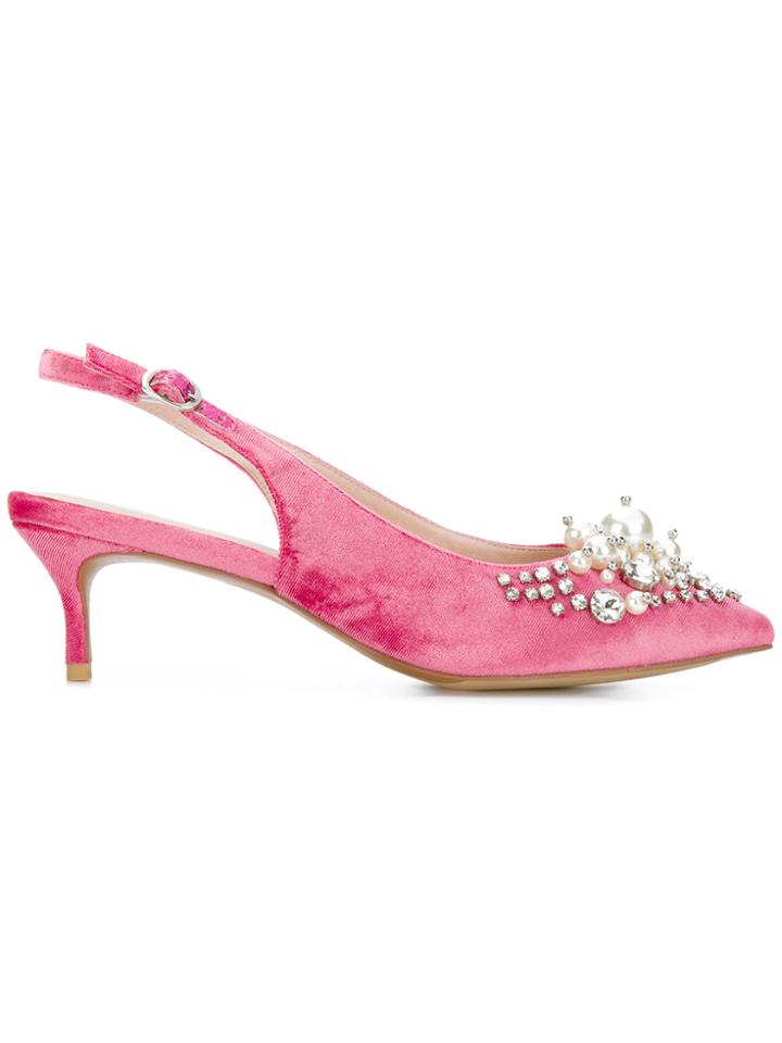Essentiel Antwerp Pastis Slingback Pumps - Pink & Purple