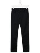 Emporio Armani Kids Classic Slim-fit Trousers - Blue
