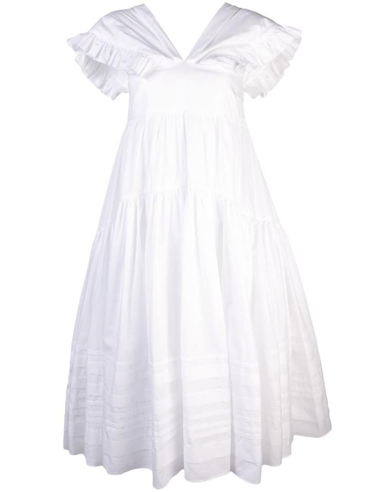 Cecilie Bahnsen Rikke Midi Dress - White