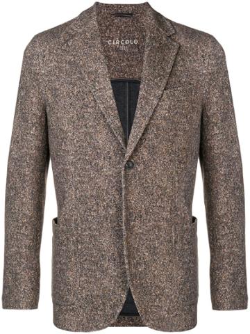 Circolo 1901 Patterned Blazer Jacket - Brown