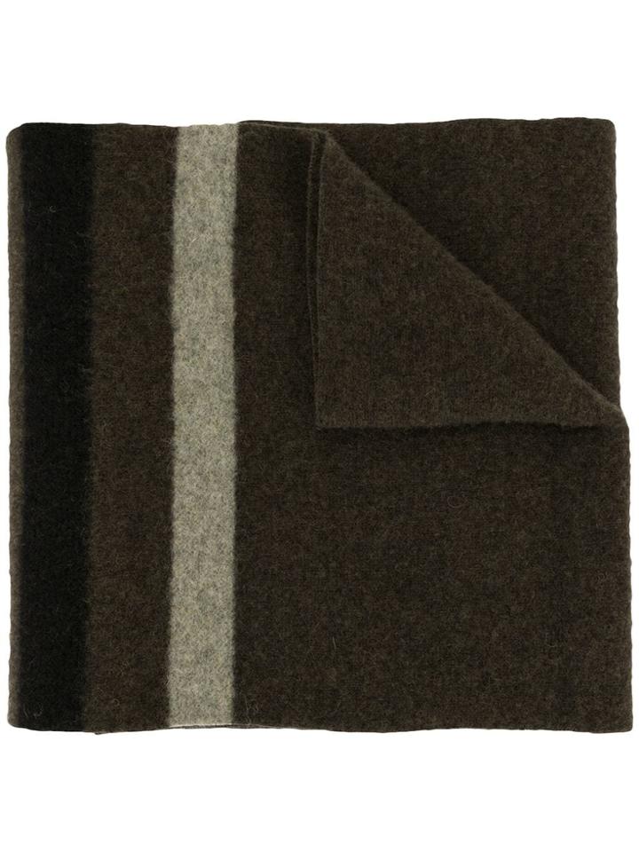 Margaret Howell Striped Scarf - Grey